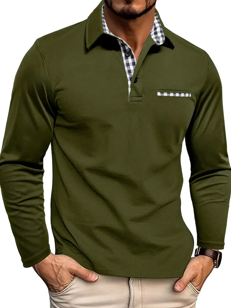 Preston™ Long Sleeve Polo – Valourás