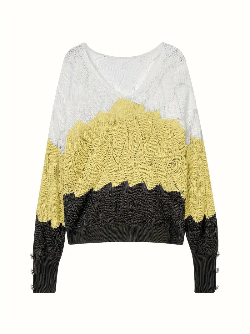 Benilda Elegant V-Neck Sweater