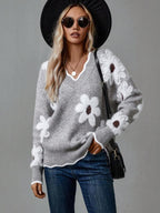 Tracy Flower Sweater