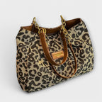 Sylvie - Leopard Canvas Tote