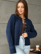 The Noelle Button-Accent Cardigan