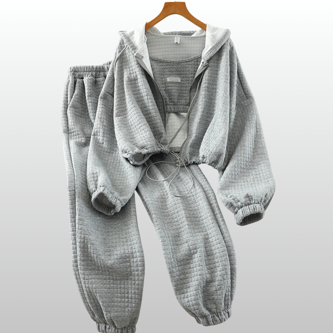 Ava Waffle Lounge Set