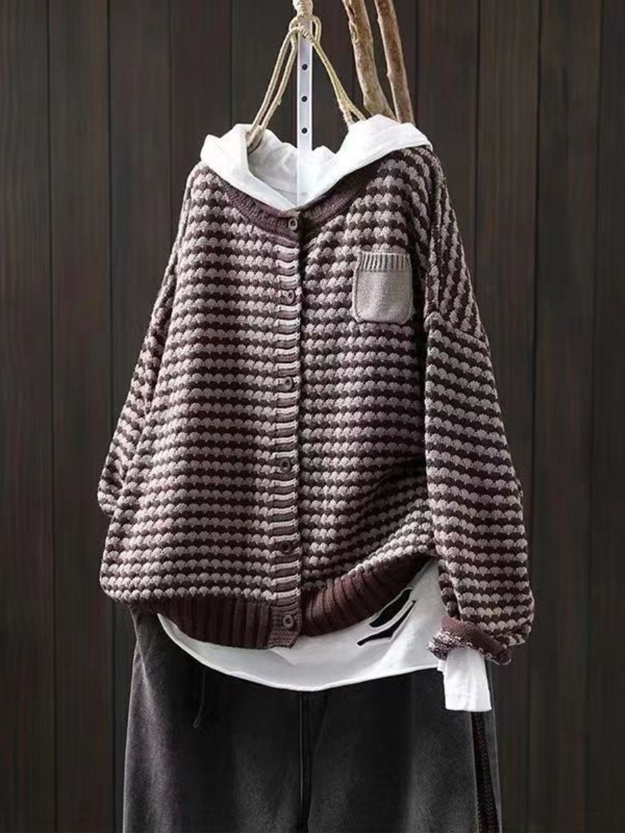 Seliora Textured Knit Cardigan