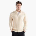 Valerio Cable Zip Sweater – Valourás