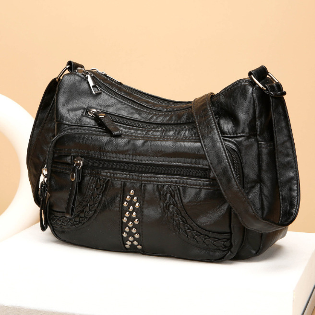 Novara Studded Shoulder Bag