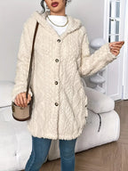 Elise Plush Hooded Cardigan