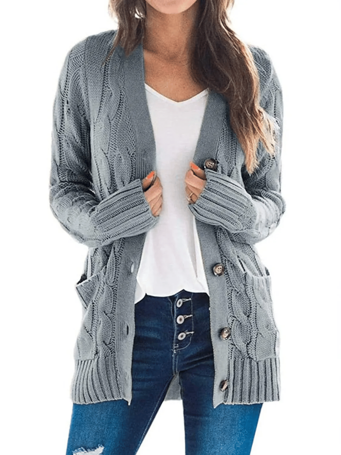 Elowen Button-Down Knit Cardigan