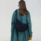 Nancy Knotted Nylon Crescent Bag