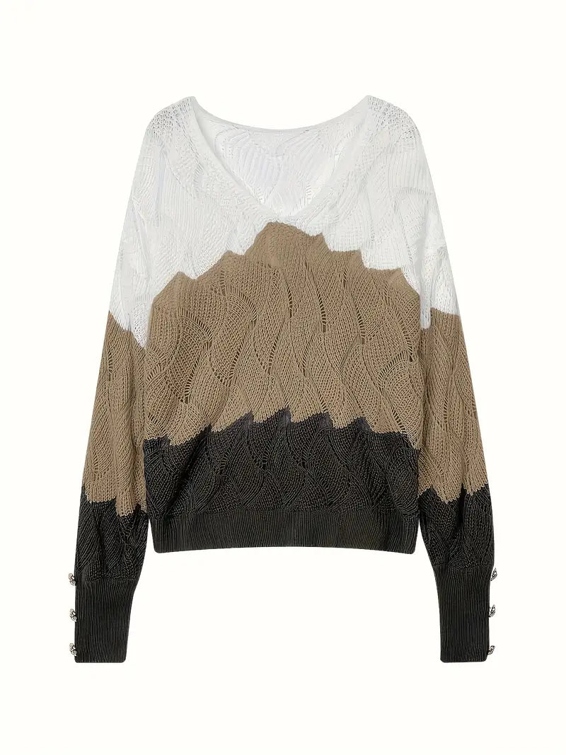 Benilda Elegant V-Neck Sweater