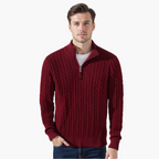 Valerio Cable Zip Sweater – Valourás