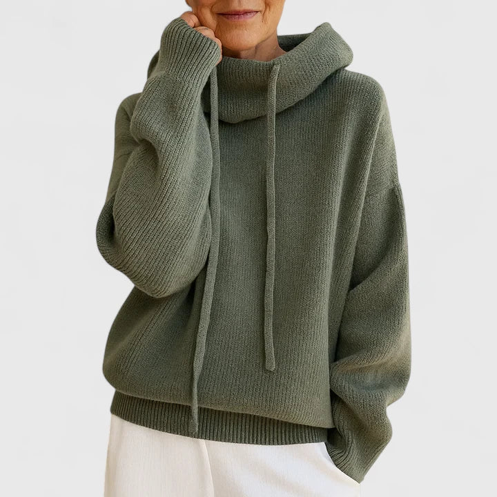 Mary| Cozy Knit Hoodie