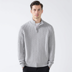 Valerio Cable Zip Sweater – Valourás