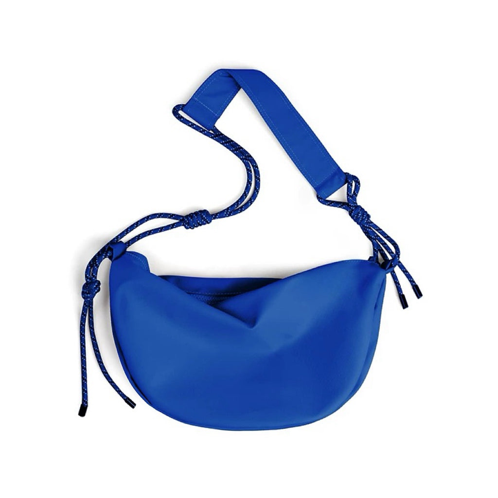 Nancy Knotted Nylon Crescent Bag