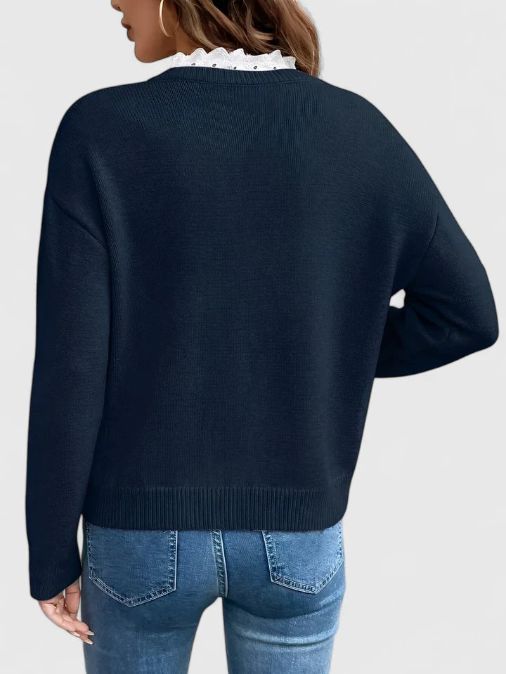 Celestine Lace Knit Top