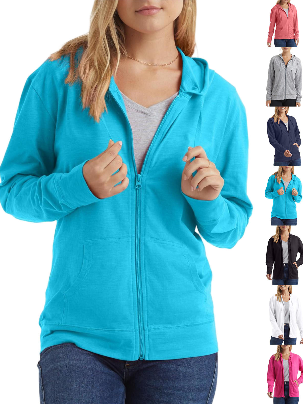 Lena Lightweight Zip Hoodie