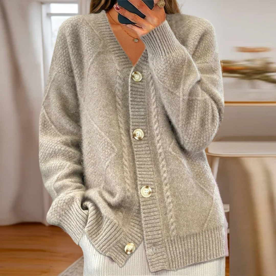 Loise Cable-Knit Cardigan