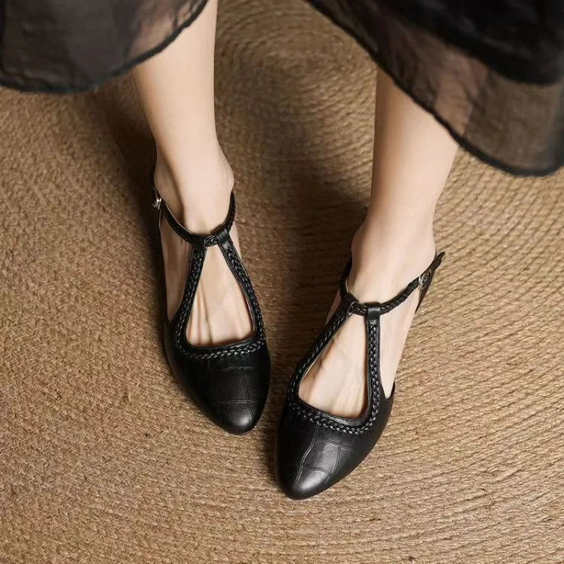 Valeria T-Strap Sandals