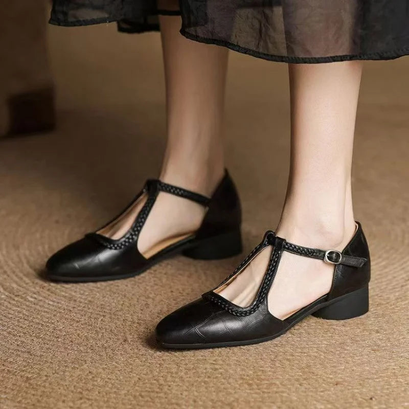 Valeria T-Strap Sandals