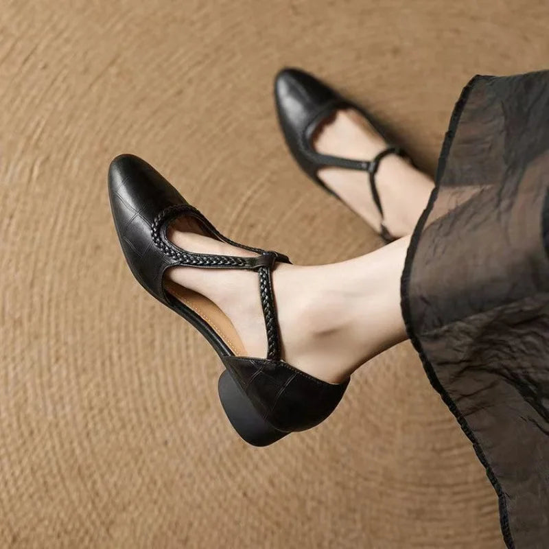 Valeria T-Strap Sandals