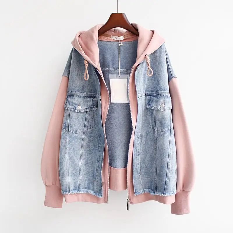 Lena Denim Hoodie Jacket