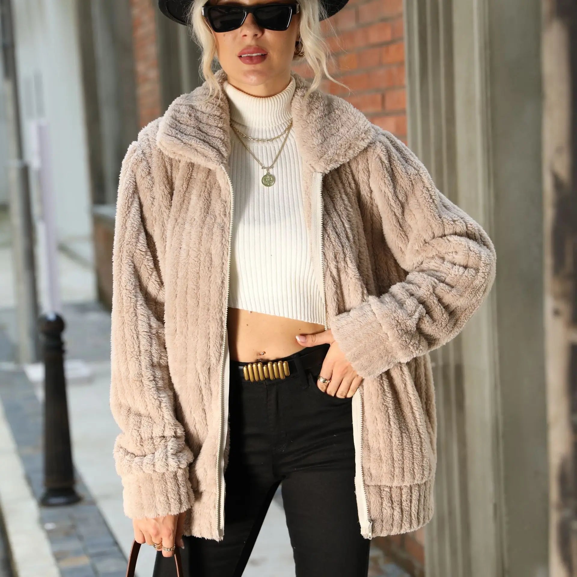 Iris Teddy Zip Cardigan