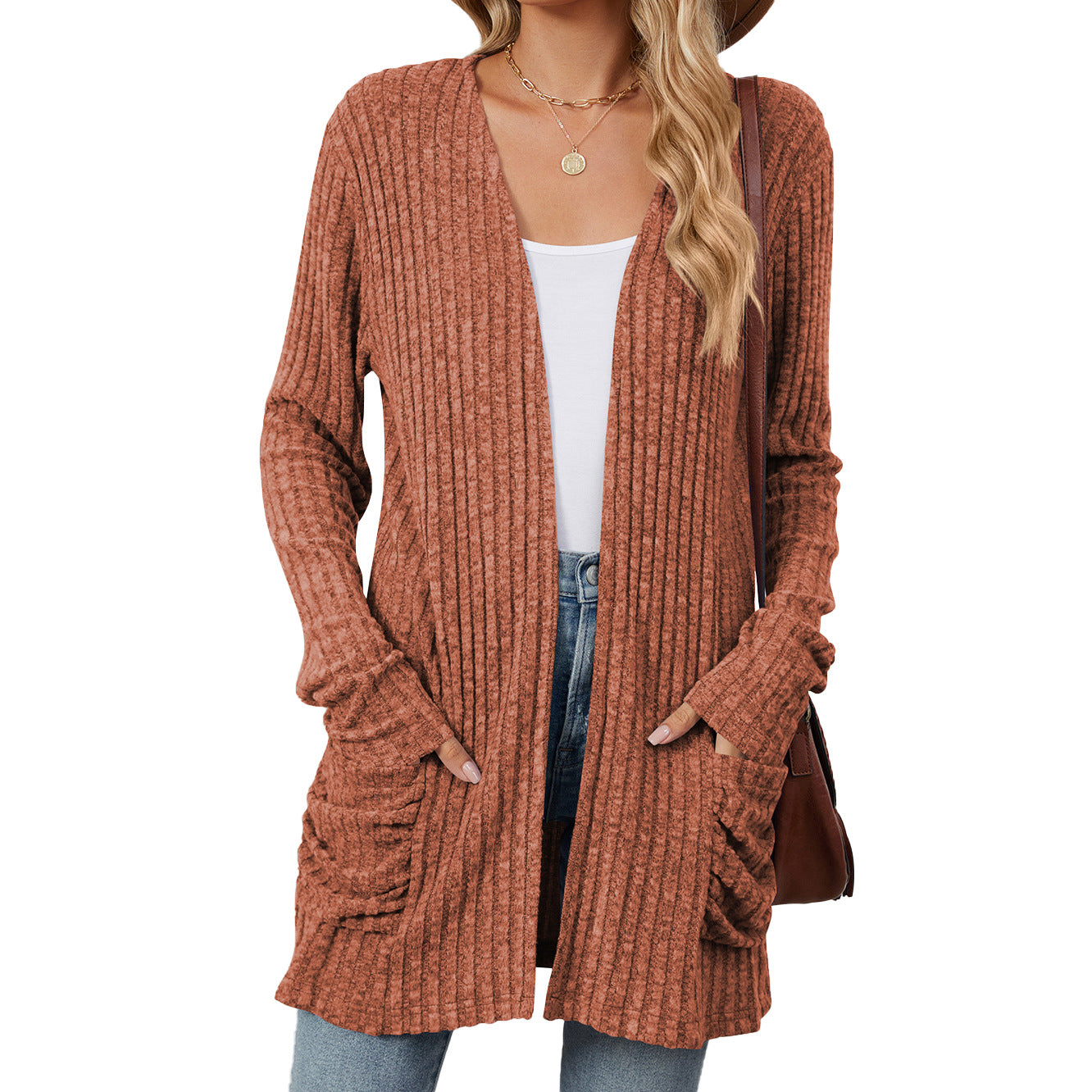 Nora Longline Ribbed Cardigan