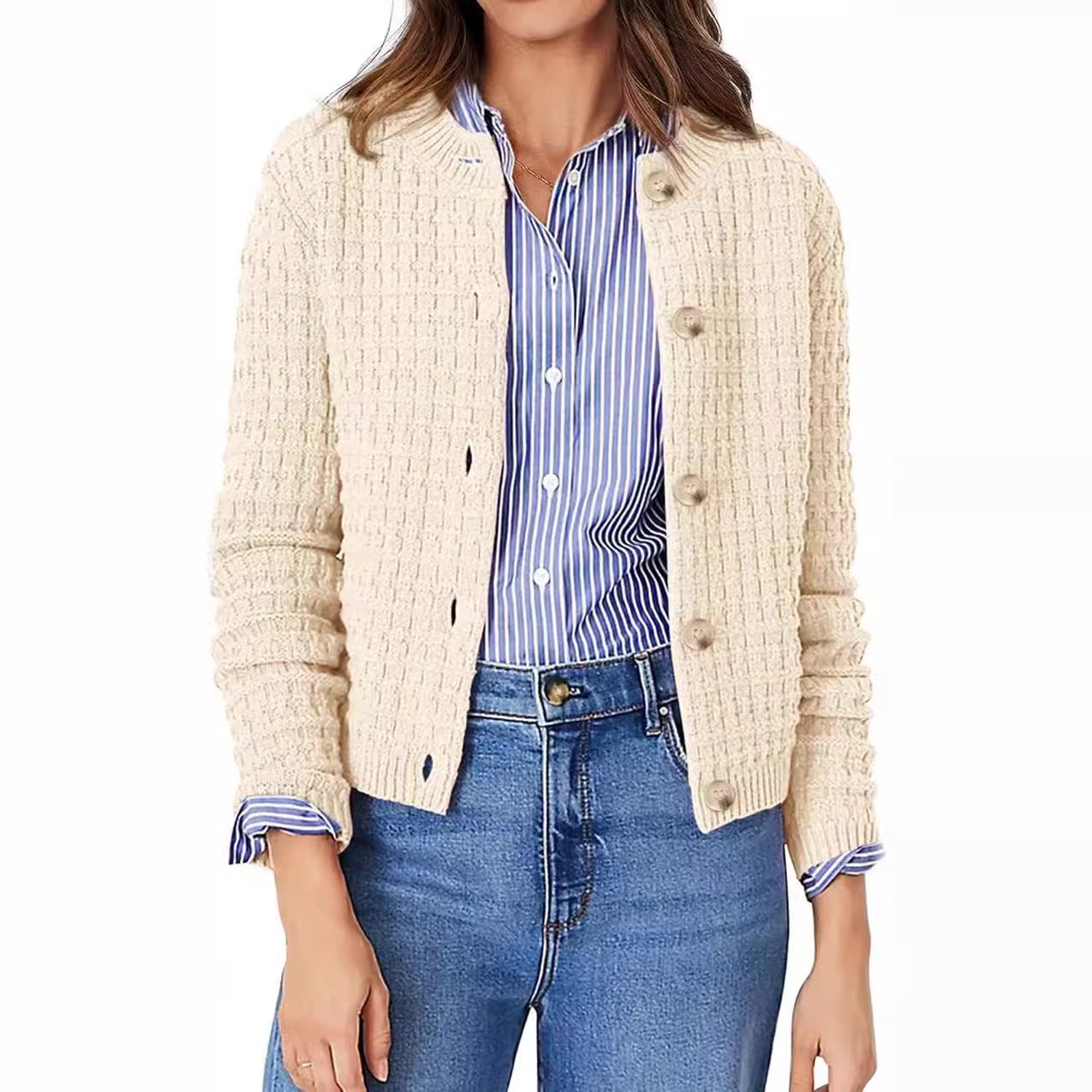 Julia Textured Knit Cardigan