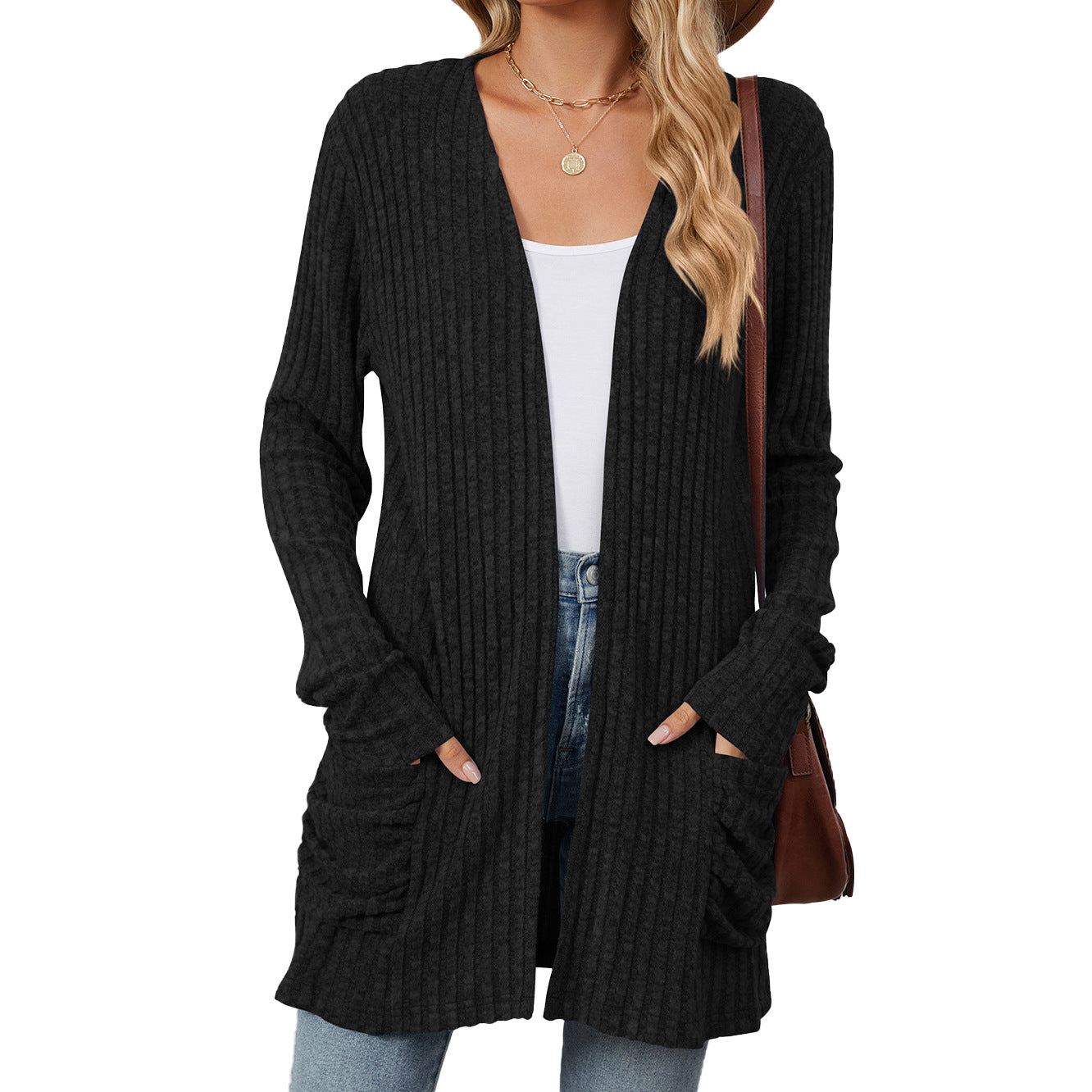 Nora Longline Ribbed Cardigan