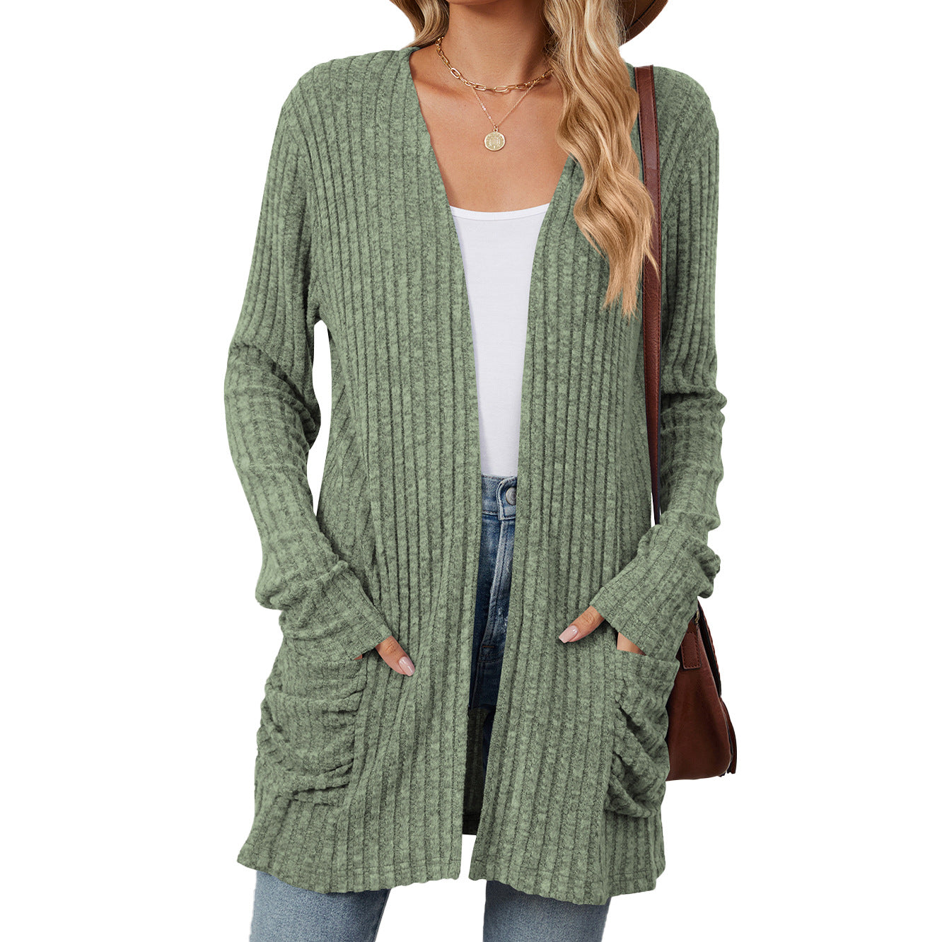 Nora Longline Ribbed Cardigan