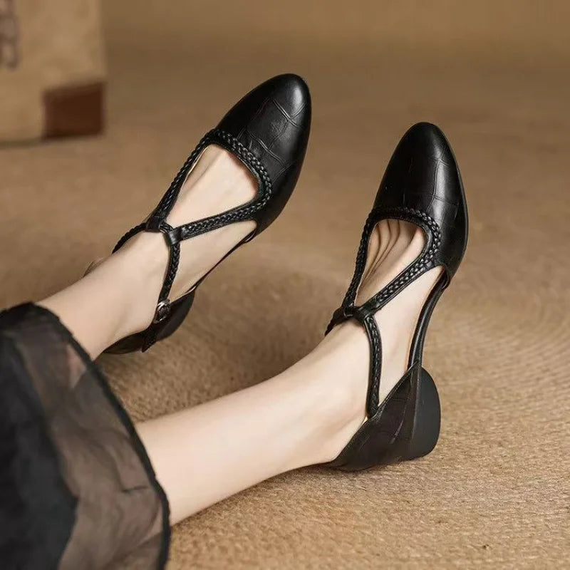 Valeria T-Strap Sandals