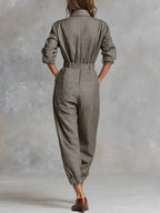 Megan | Linen-Cotton Jumpsuit