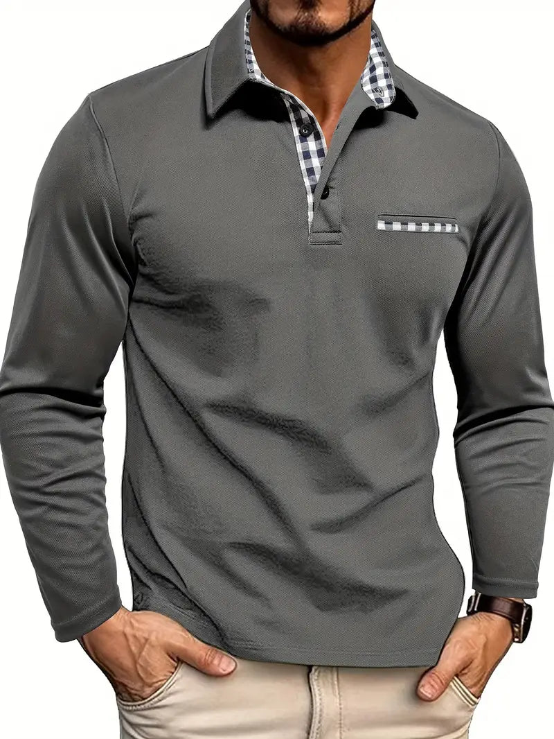 Preston™ Long Sleeve Polo – Valourás