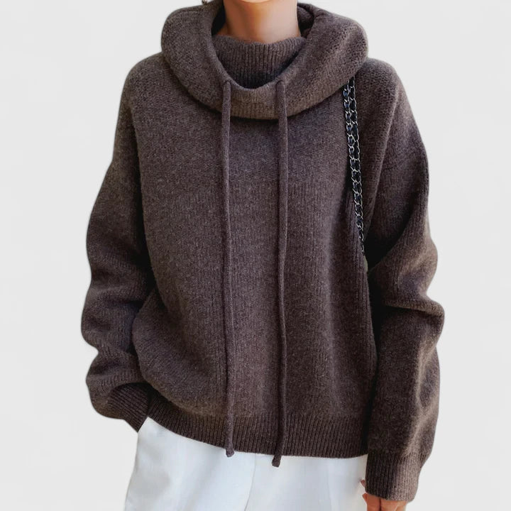 Mary| Cozy Knit Hoodie