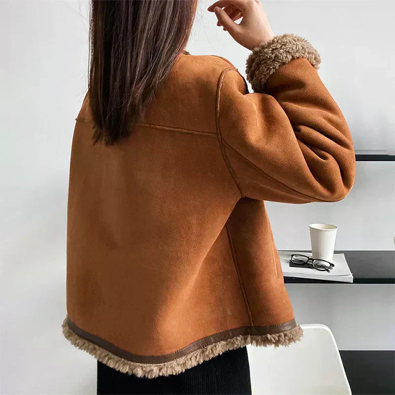 Rosalie Shearling Jacket – Elegant & Timeless