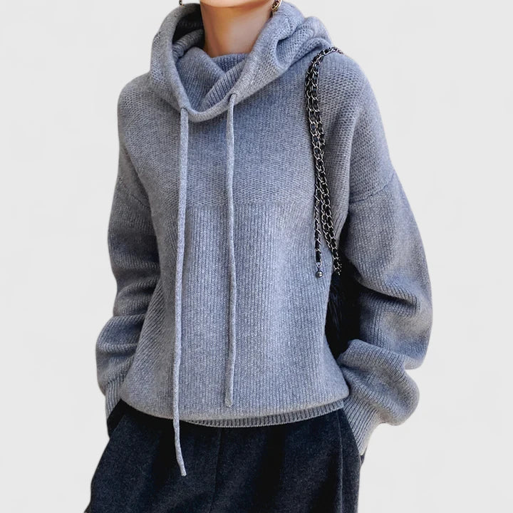 Mary| Cozy Knit Hoodie