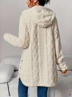 Elise Plush Hooded Cardigan