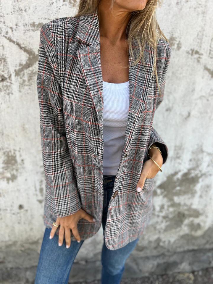 Annabelle | Casual Plaid Blazer